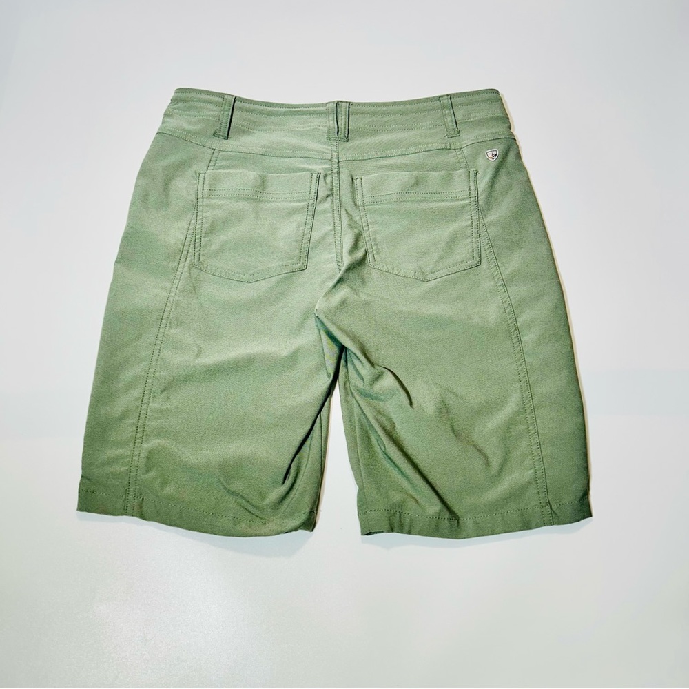 KUHL shorts Trekr hiking Shorts stretchy performance Green Women Size 6 - Picture 2 of 11
